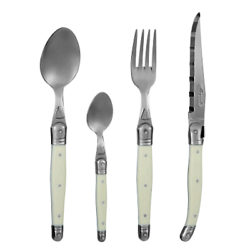 Laguiole by Jean Dubost Ivory Cutlery Set, 24 Piece